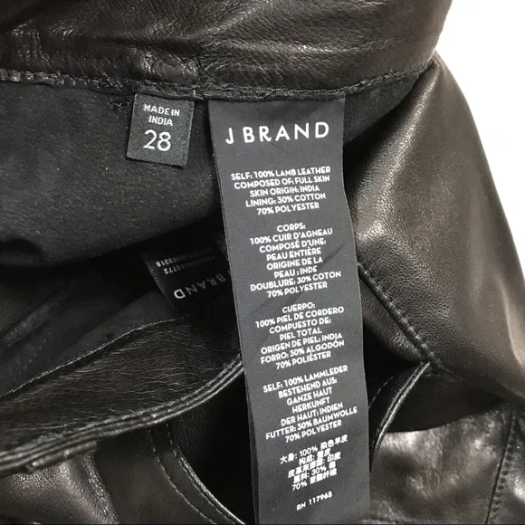 J Brand Arjun genuine leather joggers - Picture 9 of 11